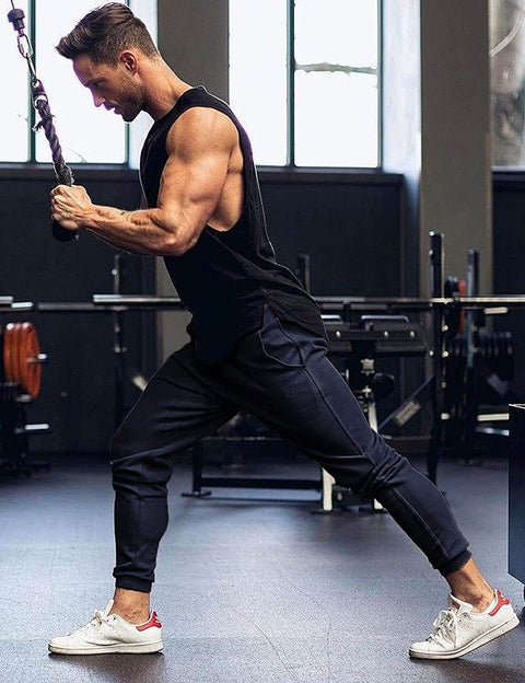 Men's Athletic Workout Pants Fitness Tapered Joggers Track Sweatpants