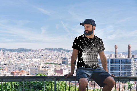 Unisex 3D Printed Graphic Round Neck Short Sleeve T-Shirt Novelty Casual Top Tee