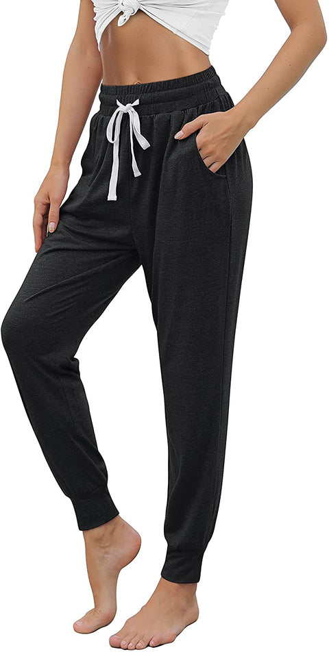 Yoga Pants Womens Sweatpants Loose Fit High Waisted Workout Joggers Pants Lounge Pants with Pockets