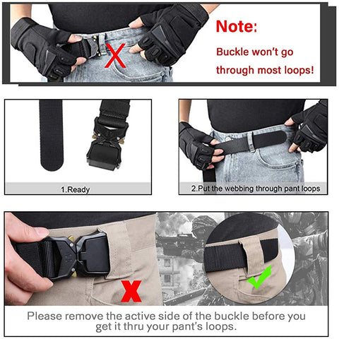 Casual Military Heavy Duty Web Belts for Men