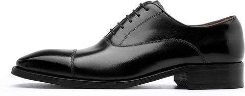DOLCARA Men’s Dress Shoes Oxford lace up Formal Leather Shoes for Men