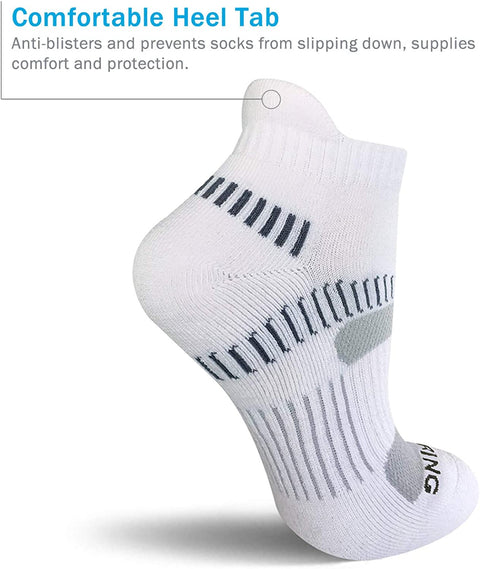 Women's Performance Athletic Ankle Running Socks (6 Pairs)