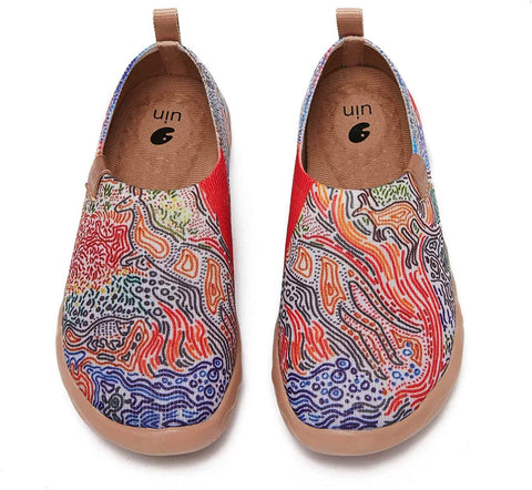 UIN Kid's Casual Slip-on Canvas Loafers Boys Girls Shoes Fashion Sneakers Funny Painted Travel Shoes