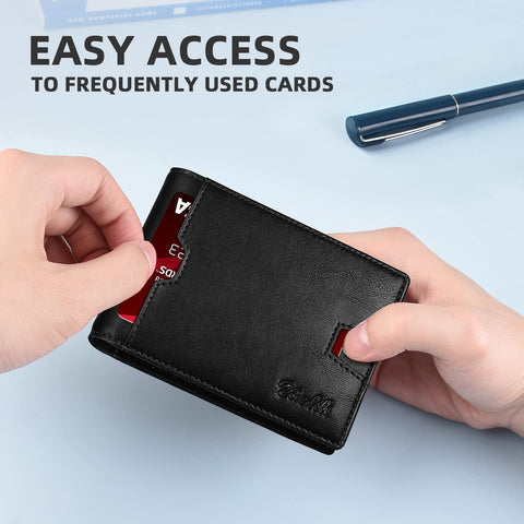 Zitahli Slim Wallet for Men, RFID Mens Front Pocket Wallet