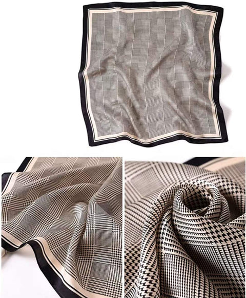 100% Real Mulberry Silk Scarf -21'' x 21''