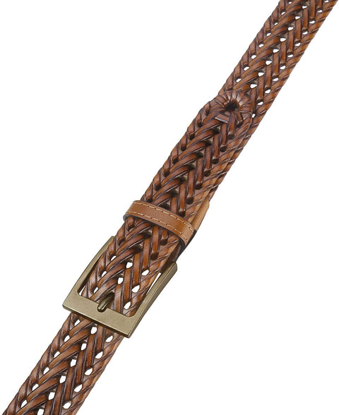 Mens Belt,Lavemi Leather Woven Braided Belts for Men Casual Jeans Dress Golf,Gift Boxed