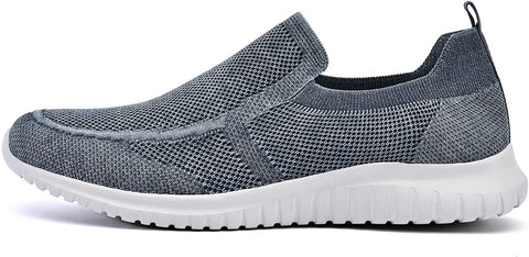 konhill Men's Walking Shoes Athletic Tennis Comfortable Slip-on Loafer Sneakers