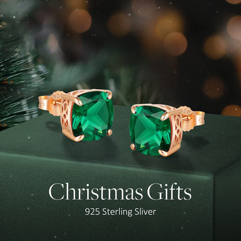 Morning Dew Rose Gold-Plated Stud Earrings