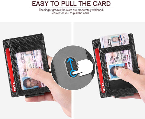 Zitahli Front Pocket Wallet For Men, Slim Money Clip Wallet With Strong Magnetic Closure, RFID Blocking