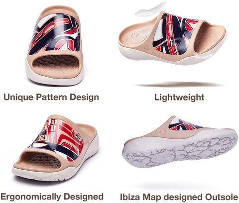 UIN Men's Casual Sandals Comfort Slippers Soft Quick Drying Non-Slip for Beach, Outdoor & Indoor Summer Vibe