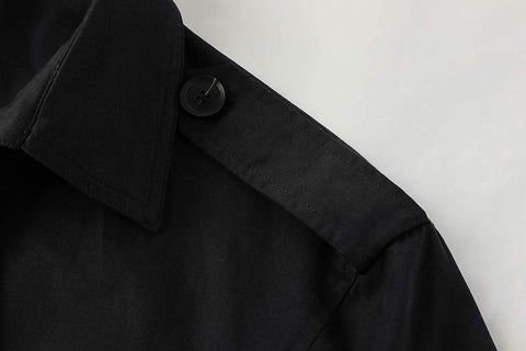 Gafeng Mens Double Breasted Trench Coat Notched Lapel Casual Slim Fit Cotton Long Windbreaker Overcoat