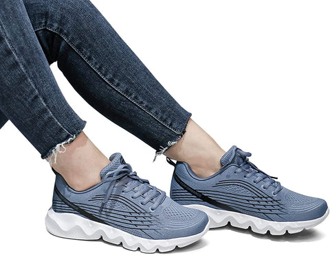 Women Breathable Knit Running Sneakers Casual Tennis Shoes Lightweight Sport Shoes