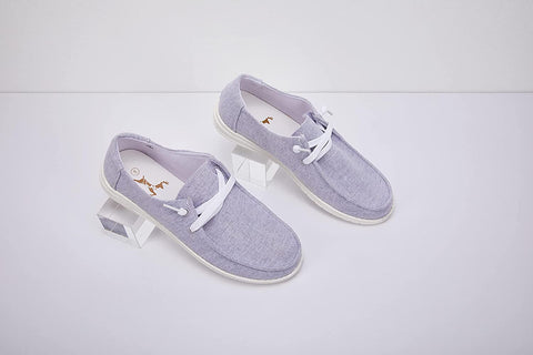 Womens Loafers Flats Low Heel Slip On Canvas Lace Up Footwear Closed Toe Comfortbale Slides Walking Shoes