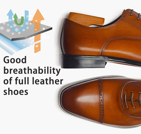 ALIPASINM Men's Oxford Formal Comfortable Dress Shoes Genuine Leathers