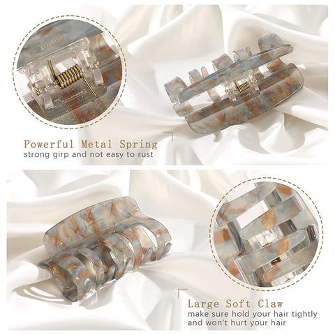 4Pcs Medium Hair Claw Clips