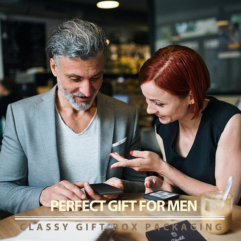 Zitahli Large Capacity Wallet for Men RFID-blocking Bifold Leather Wallets with 17 Card Pockets