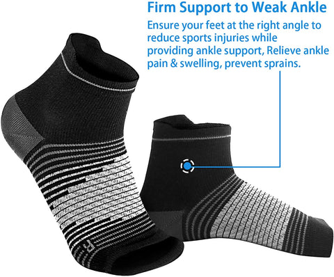 Plantar Fasciitis Socks(1/2/6 Pairs) for Achilles Tendonitis Relief, Best Compression Foot Sleeves with Arch Support for Plantar Fasciitis, Heel Pain, Foot & Ankle Support