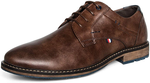 mysoft Men's Oxford Dress Shoes Formal Classic Lace Up Shoes