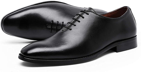 Classic Oxford Dress Shoes Mens Formal Business Lace-up Full Grain Leather Shoes for Men