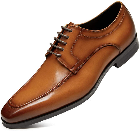 GIFENNSE Men's Dress Shoes Genuine Leather Classic Oxford Formal Men Shoes