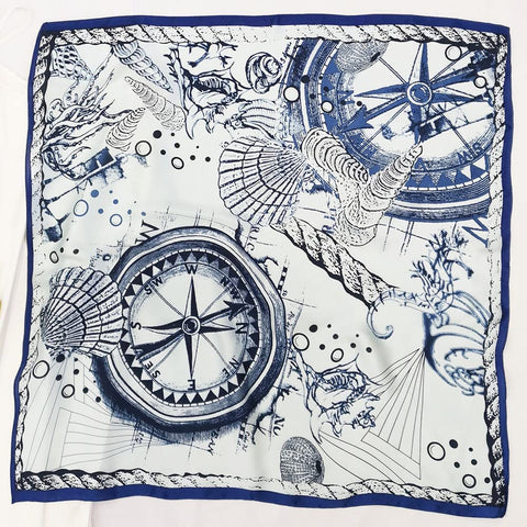 FONYVE Satin Silk Square Scarfs for Women Hair Scarves and Wraps Headscarf for Sleeping 27.5 × 27.5 inches