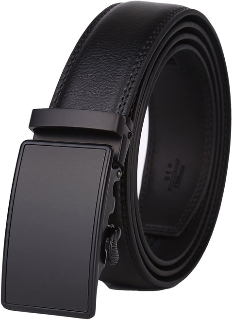 Lavemi Men's Real Leather Ratchet Dress Belt with Automatic Buckle,Elegant Gift Box