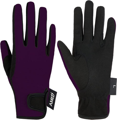 Kids Horse Riding Gloves Breathable Sport Mitts