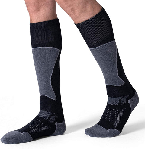 CelerSport 2/3 Pack Men's Ski Socks for Skiing, Snowboarding, Cold Weather, Winter Performance Socks