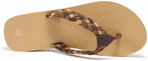 konhill Women's Flip Flops Slippers - Casual Comfortable Summer Beach Thong Sandals with Arch Support
