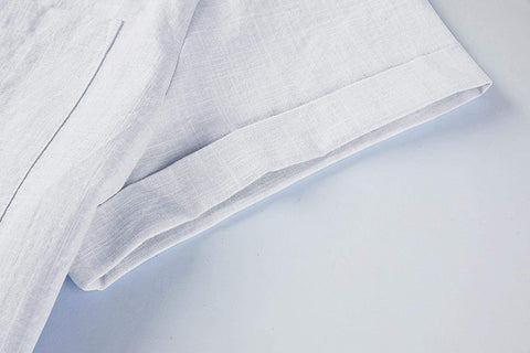 Men's Loose Fit Linen Shirt