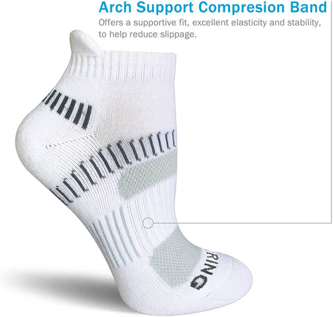 Women's Performance Athletic Ankle Running Socks (6 Pairs)