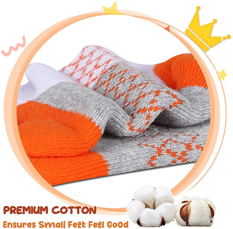 Girls Socks 6-Pack Ankle Athletic Socks For Children Cushioned Sole Low Cut Casual Socks For Little Big Kids