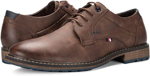 mysoft Men's Oxford Dress Shoes Formal Classic Lace Up Shoes