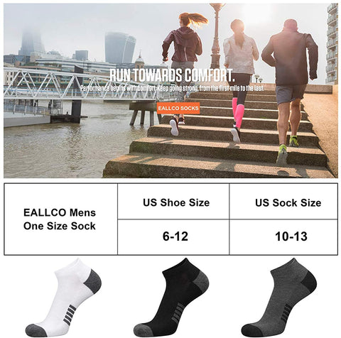 10 Pack Low Cut Athletic Cushioned Casual Socks