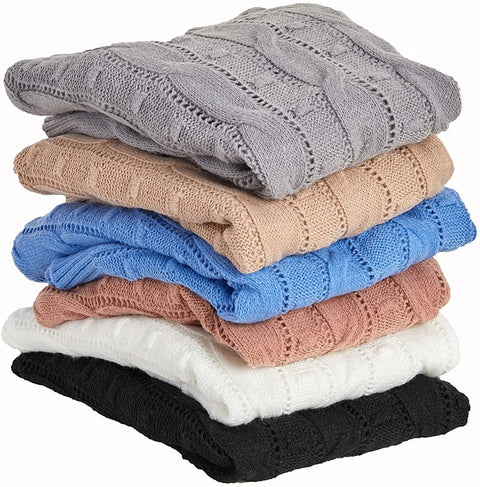 Sweaters for Women Crew Neck Hinge Flowers Cable Knit Pullover Autumn and Winter Sweater