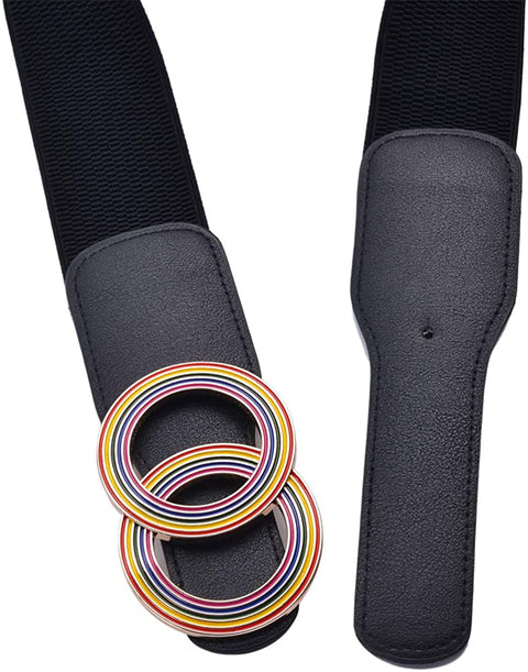 2 Pack Women’s Elastic Stretch Waist Belts