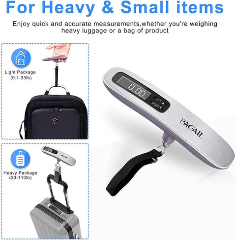 BAGAIL 8 Set Packing Cubes+Digital Luggage Scale