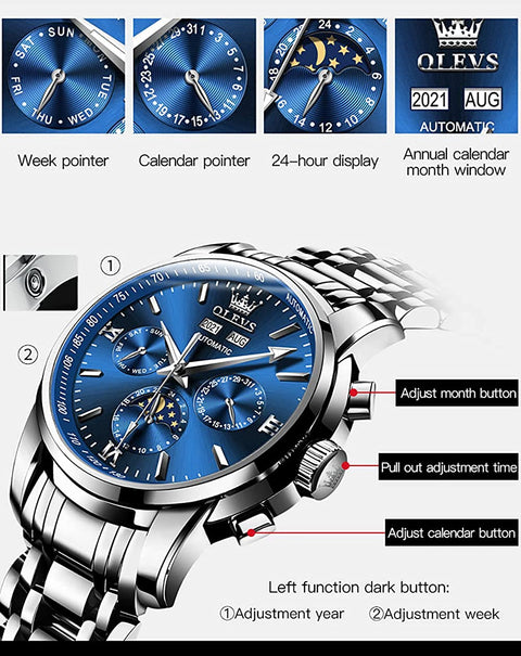 Automatic Watches for Men Birthday Gifts for Him Dad Husband Boyfriend Reloj para Hombre