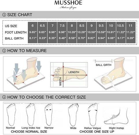 MUSSHOE Flats Shoes Women Comfortable Memory Foam Women's Flats Square Toe Casual Flats for Women Dressy