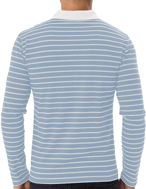 Men's Polo Shirt Short/Long Sleeve Casual Slim-fit Cotton Shirts