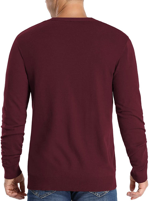 Men's V-Neck Knitted Cardigan Sweaters