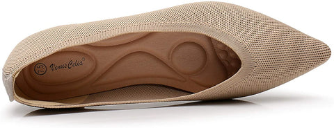 VenusCelia Women's Agile Knit Flat Shoe