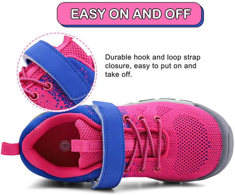 brooman Kids Hiking Shoes Boys Girls Trail Running Shoes Outdoor Walking Sneakers