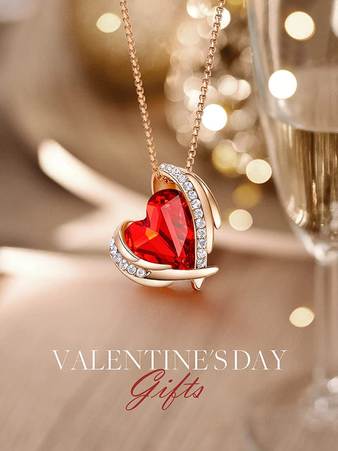 Love Heart Pendant Necklaces for Women