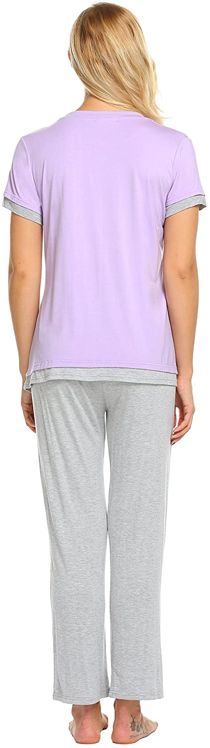 Women's Nursing Pregnancy Breastfeeding Loungewear Set