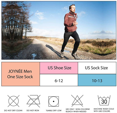 Mens Athletic Crew Socks for Men Cushion Casual Sports Workout Sock 6 Pack