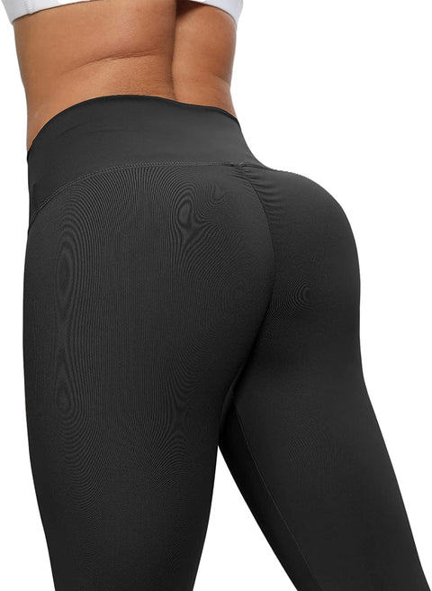 Womens Tiktok Butt Liffting Leggings, Scrunch Butt High Waist Yoga Pants Tummy Control Compression Booty Lift Tights