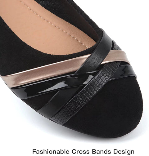 Samilor Flats Shoes Women Comfortable Round Toe Women's Flats Slip On Casual Flats for Women Ballet Flats for Women Dressy