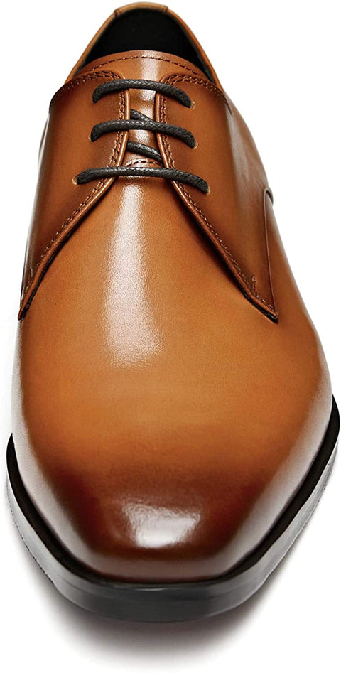 FRASOICUS Men's Dress Shoes Genuine Leather Lace Up Classic Oxford Office Shoes for Men