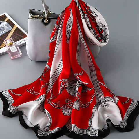 YMXHHB Silk Scarf 100% Mulberry Silk Fashion Scarves Long Lightweight Shawl Wrap …